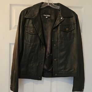 Ellen Riche Black Leather Jacket for Women